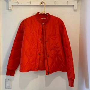 Silence + noise quilted bomber jacket